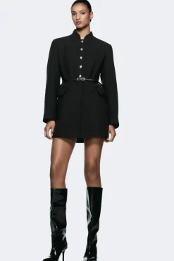 Hot ABRIGO CINTURÓN CON LANA Mujer Abrigos / Anoraks