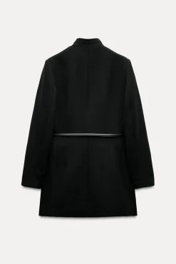 Hot ABRIGO CINTURÓN CON LANA Mujer Abrigos / Anoraks