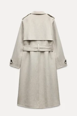 Outlet ABRIGO CINTURÓN CON LANA ZW COLLECTION Mujer Abrigos / Anoraks