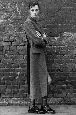 Online ABRIGO COMBINADO LANA ZW COLLECTION Mujer Abrigos / Anoraks