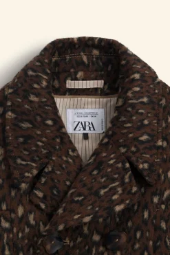 Niños ZARA 6 - 14 Años·Abrigos<ABRIGO CON LANA ANIMAL PRINT LIMITED EDITION