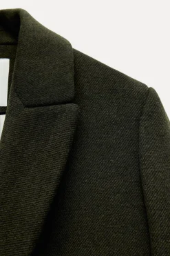 Discount ABRIGO CON LANA CINTURÓN ZW COLLECTION Mujer Abrigos / Anoraks