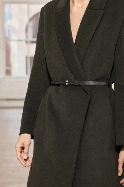 Discount ABRIGO CON LANA CINTURÓN ZW COLLECTION Mujer Abrigos / Anoraks