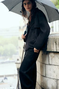 Sale ABRIGO CORTO CON LANA ZW COLLECTION Mujer Abrigos / Anoraks