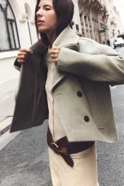 Best ABRIGO CORTO CRUZADO Mujer Abrigos / Anoraks