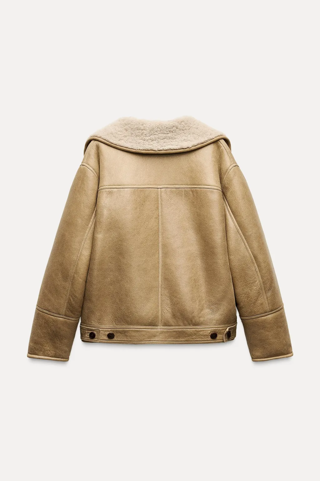 Hot ABRIGO CORTO DOBLE FAZ 100% PIEL Mujer Abrigos / Anoraks