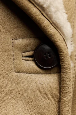 Hot ABRIGO CORTO DOBLE FAZ 100% PIEL Mujer Abrigos / Anoraks