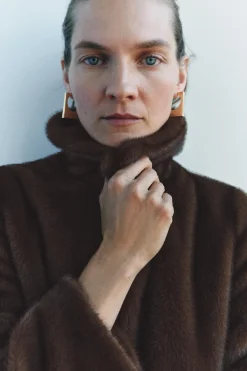 Clearance ABRIGO CORTO EFECTO PELO Mujer Abrigos / Anoraks|Cárdigan / Jerséis