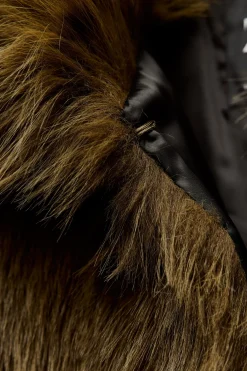 Discount ABRIGO CORTO EFECTO PELO ZW COLLECTION Mujer Abrigos / Anoraks