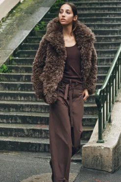 Fashion ABRIGO CORTO EFECTO PELO ZW COLLECTION Mujer Chaquetas / Cazadoras