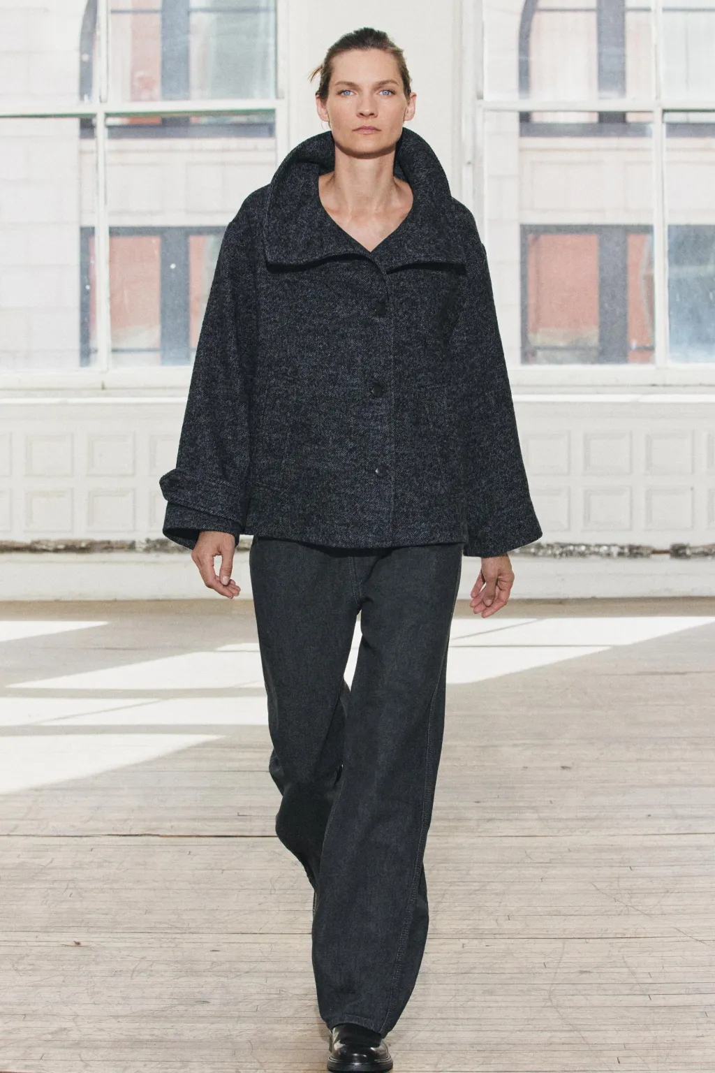 Outlet ABRIGO CORTO ESPIGA CON LANA ZW COLLECTION Mujer Abrigos / Anoraks