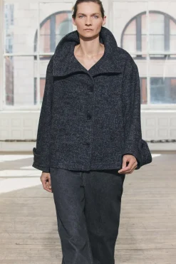 Outlet ABRIGO CORTO ESPIGA CON LANA ZW COLLECTION Mujer Abrigos / Anoraks