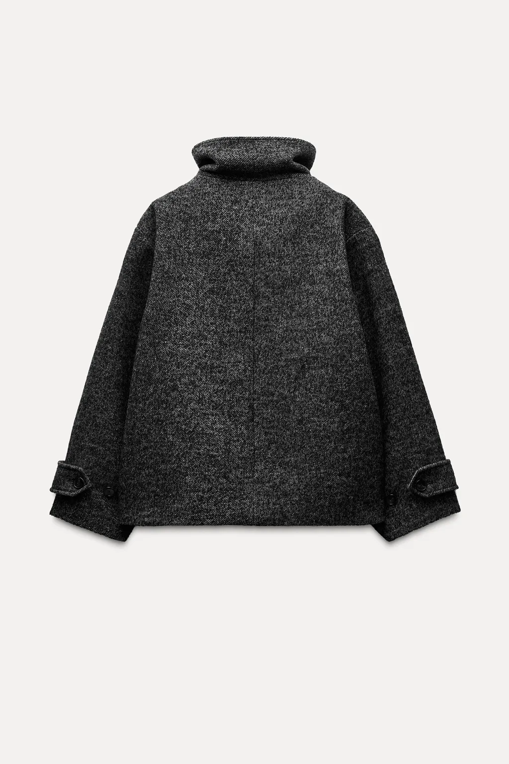 Outlet ABRIGO CORTO ESPIGA CON LANA ZW COLLECTION Mujer Abrigos / Anoraks