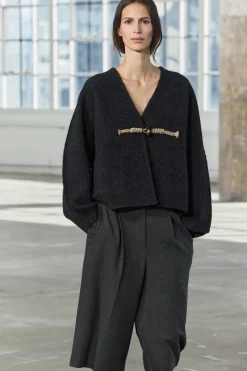 New ABRIGO CORTO KIMONO PUNTO ALAMAR Mujer Chaquetas / Cazadoras|Cárdigan / Jerséis