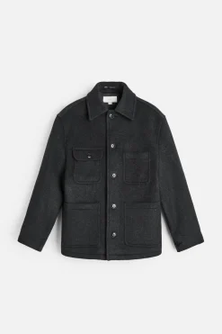 Sale ABRIGO CORTO MEZCLA LANA Hombre Cazadoras|Abrigos / Gabardinas