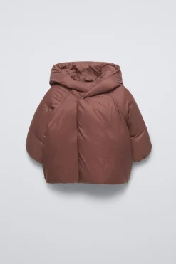 Niños ZARA 0 - 6 Meses·Sacos / Buzos|6 - 18 Meses·Conjuntos<ABRIGO CRUZADO ACOLCHADO