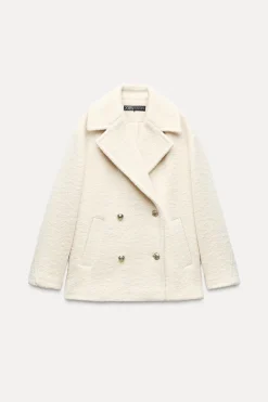 Clearance ABRIGO CRUZADO BOUCLÉ Mujer Abrigos / Anoraks