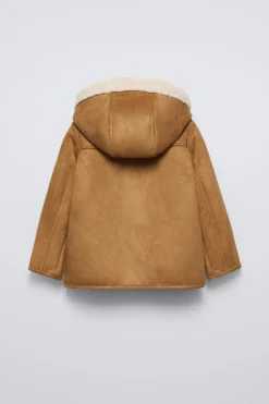 Niños ZARA 1½ - 6 Años·Abrigos|6 - 18 Meses·Abrigos / Buzos<ABRIGO DOBLE FAZ CAPUCHA