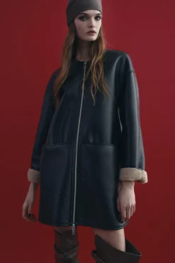 Online ABRIGO DOBLE FAZ ZW COLLECTION Mujer Abrigos / Anoraks