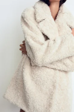 Clearance ABRIGO EFECTO PELO Mujer Abrigos / Anoraks