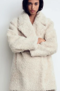 Clearance ABRIGO EFECTO PELO Mujer Abrigos / Anoraks