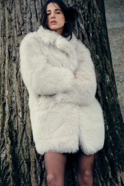 Fashion ABRIGO EFECTO PELO Mujer Abrigos / Anoraks