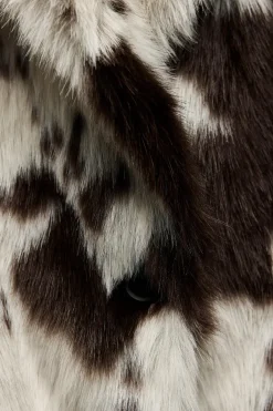 Best ABRIGO EFECTO PELO ESTAMPADO ANIMAL ZW COLLECTION Mujer Abrigos / Anoraks