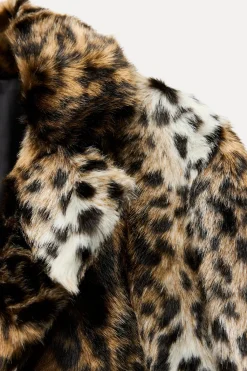 Discount ABRIGO EFECTO PELO ESTAMPADO ANIMAL ZW COLLECTION Mujer Abrigos / Anoraks