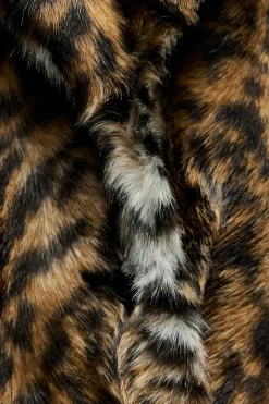 Discount ABRIGO EFECTO PELO ESTAMPADO ANIMAL ZW COLLECTION Mujer Abrigos / Anoraks