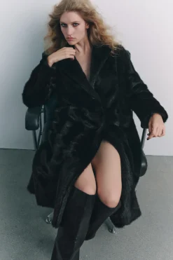 Online ABRIGO EFECTO PELO ZW COLLECTION Mujer Abrigos / Anoraks