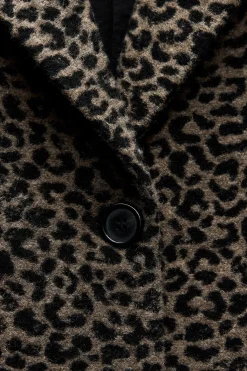 Online ABRIGO ESTAMPADO ANIMAL MEZCLA LANA ZW COLLECTION Mujer Abrigos / Anoraks