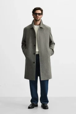 Sale ABRIGO ESTRUCTURA ESPIGA Hombre Cazadoras|Abrigos / Gabardinas