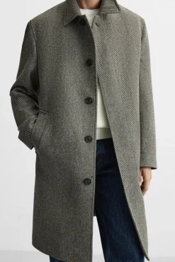 Sale ABRIGO ESTRUCTURA ESPIGA Hombre Cazadoras|Abrigos / Gabardinas