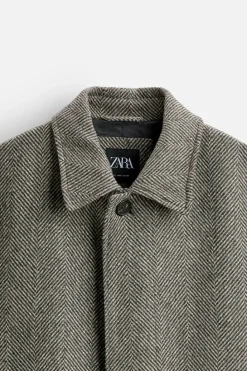 Sale ABRIGO ESTRUCTURA ESPIGA Hombre Cazadoras|Abrigos / Gabardinas