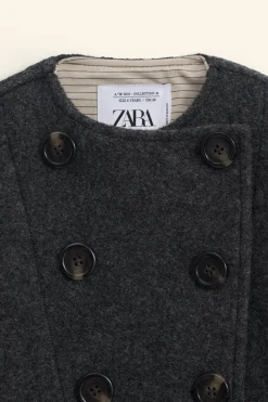 Niños ZARA 6 - 14 Años·Abrigos<ABRIGO LANA BOTONES LIMITED EDITION