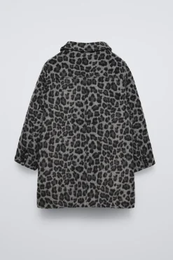 Niños ZARA 6 - 14 Años·Abrigos<ABRIGO LARGO ANIMAL PRINT
