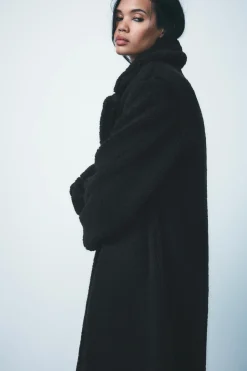 New ABRIGO LARGO BORREGUILLO Mujer Abrigos / Anoraks