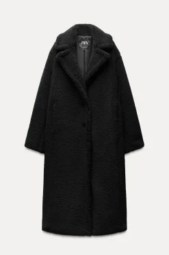 New ABRIGO LARGO BORREGUILLO Mujer Abrigos / Anoraks