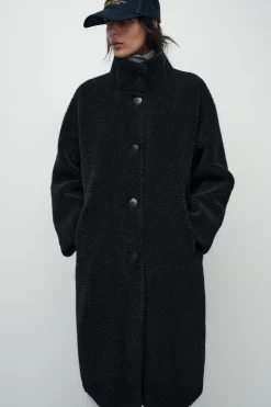 Outlet ABRIGO LARGO BORREGUILLO Mujer Abrigos / Anoraks