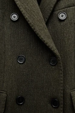 Best ABRIGO LARGO CON LANA ZW COLLECTION Mujer Abrigos / Anoraks