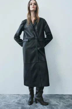 Clearance ABRIGO LARGO PIEL 100% ZW COLLECTION Mujer Abrigos / Anoraks