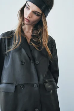 Clearance ABRIGO LARGO PIEL 100% ZW COLLECTION Mujer Abrigos / Anoraks