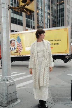 Hot ABRIGO LARGO PUNTO OCHOS Mujer Abrigos / Anoraks|Cárdigan / Jerséis