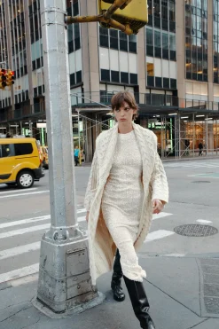 Hot ABRIGO LARGO PUNTO OCHOS Mujer Abrigos / Anoraks|Cárdigan / Jerséis