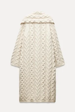 Hot ABRIGO LARGO PUNTO OCHOS Mujer Abrigos / Anoraks|Cárdigan / Jerséis