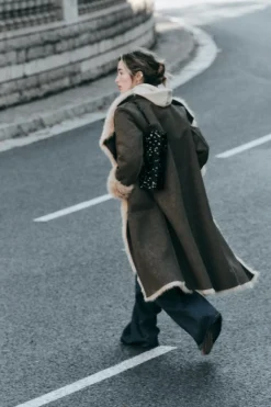 Outlet ABRIGO LARGO REVERSIBLE DOBLE FAZ Mujer Abrigos / Anoraks