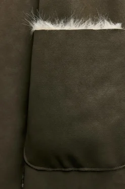 Outlet ABRIGO LARGO REVERSIBLE DOBLE FAZ Mujer Abrigos / Anoraks