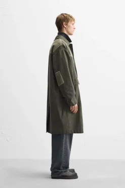 Best ABRIGO LAVADO COLOR BLOCK Hombre Cazadoras|Abrigos / Gabardinas