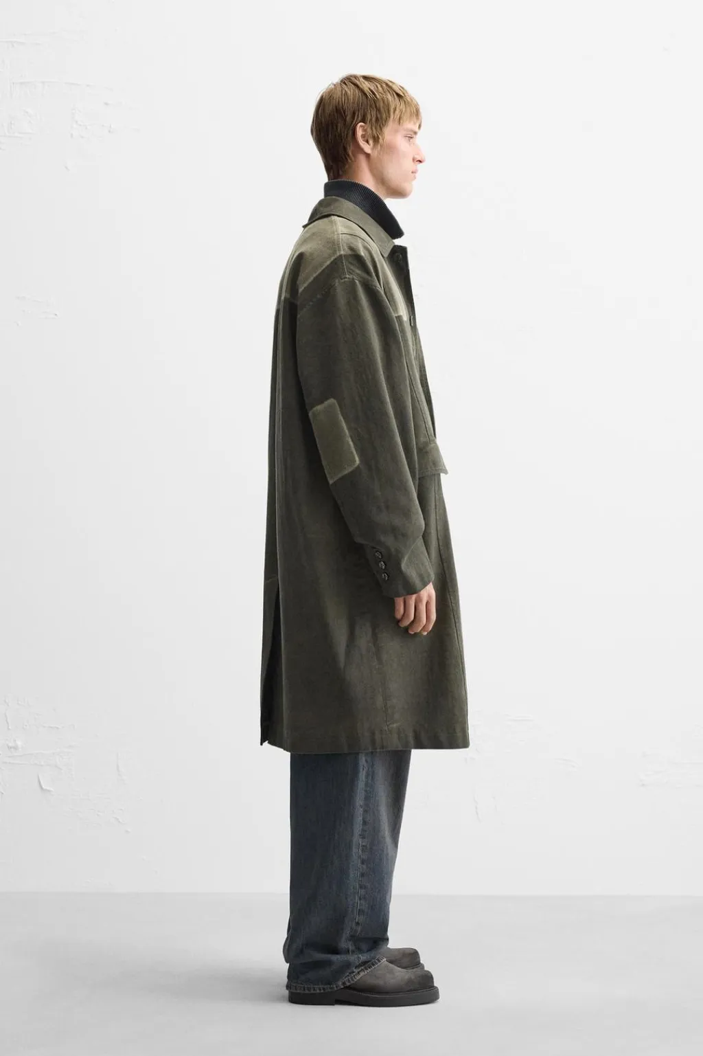 Best ABRIGO LAVADO COLOR BLOCK Hombre Cazadoras|Abrigos / Gabardinas