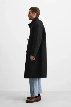 New ABRIGO MEZCLA LANA Hombre Cazadoras|Abrigos / Gabardinas